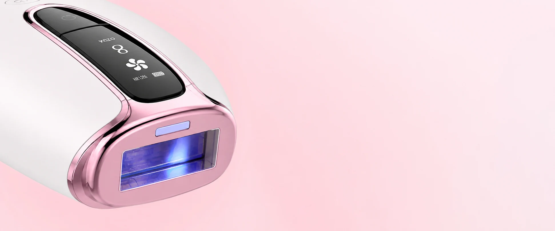 Juujo IPL hair removal handset close-up detail showcasing premium build quality